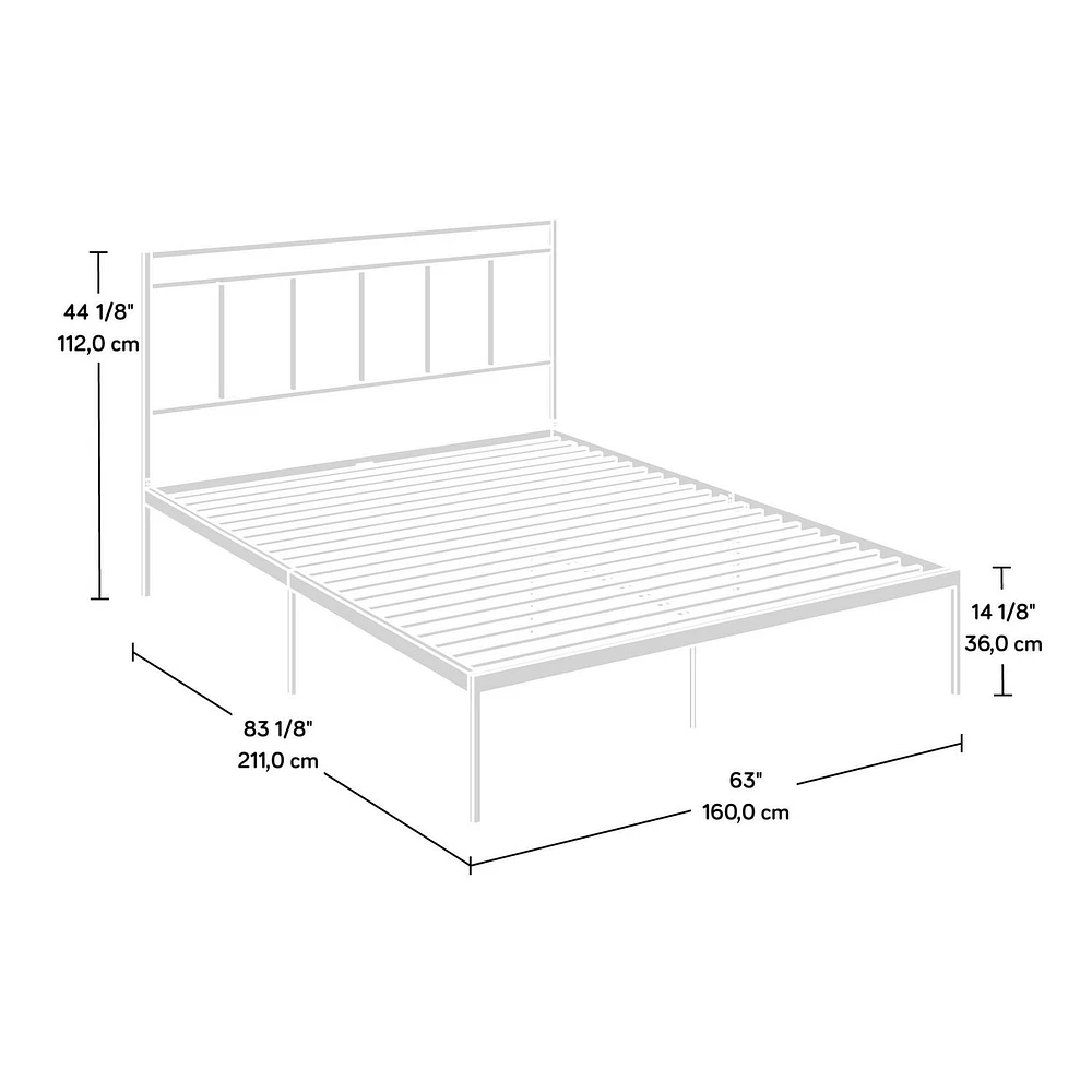 Sauder Cannery Bridge Queen Platform Bed