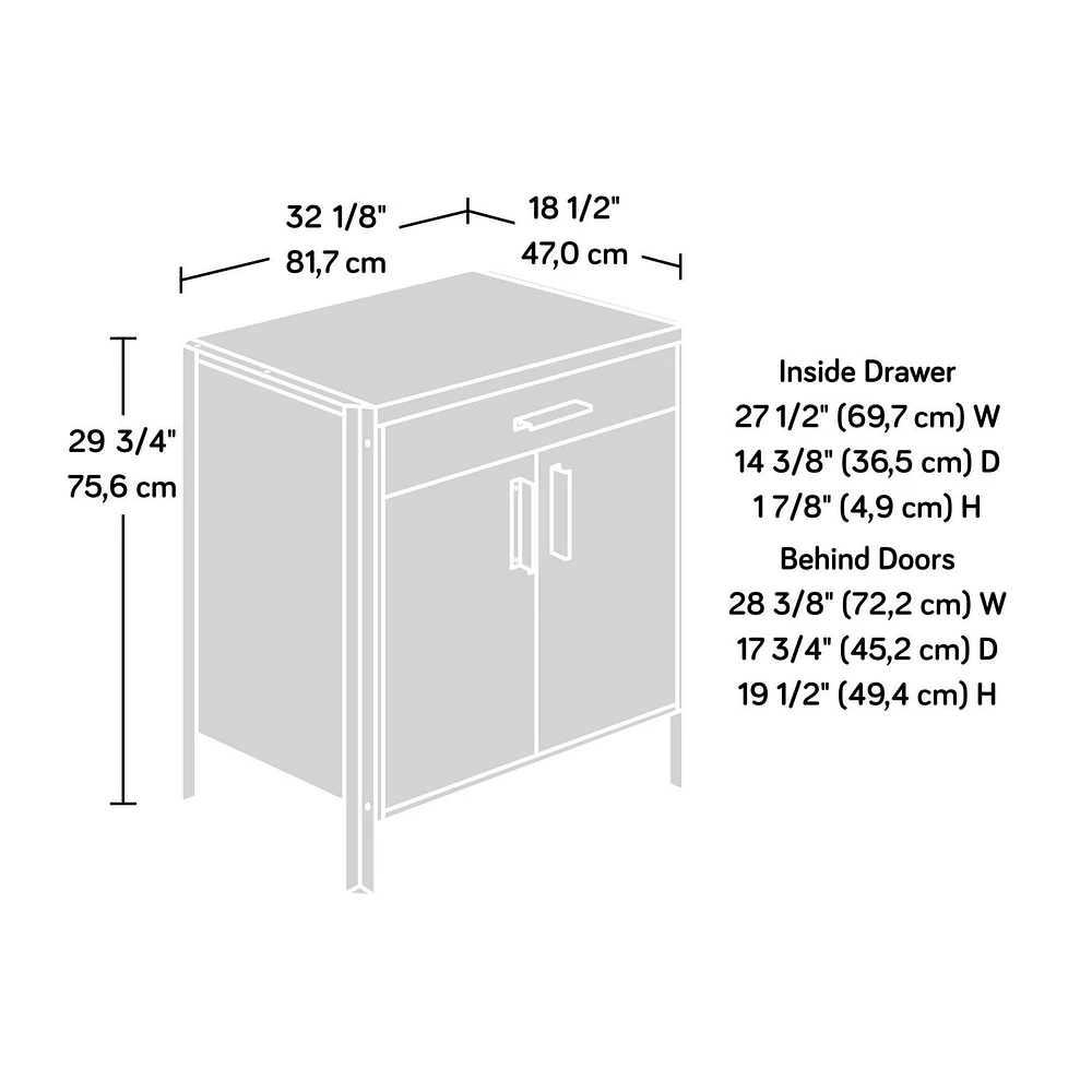 Sauder Briarbrook Library Base, Barrel Oak, 430075