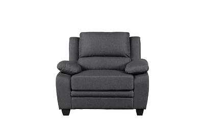 Topline Home Furnishings Grey Linen Chair