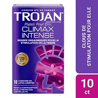 Trojan Her Pleasure Intense Climax Lubricated Condoms, Stimulated Studs