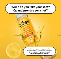 Shot biologique au gingembre et au curcuma DOSE 60 mL