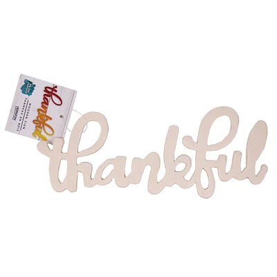 On the Surface™ “Thankful” Wooden Wall Art