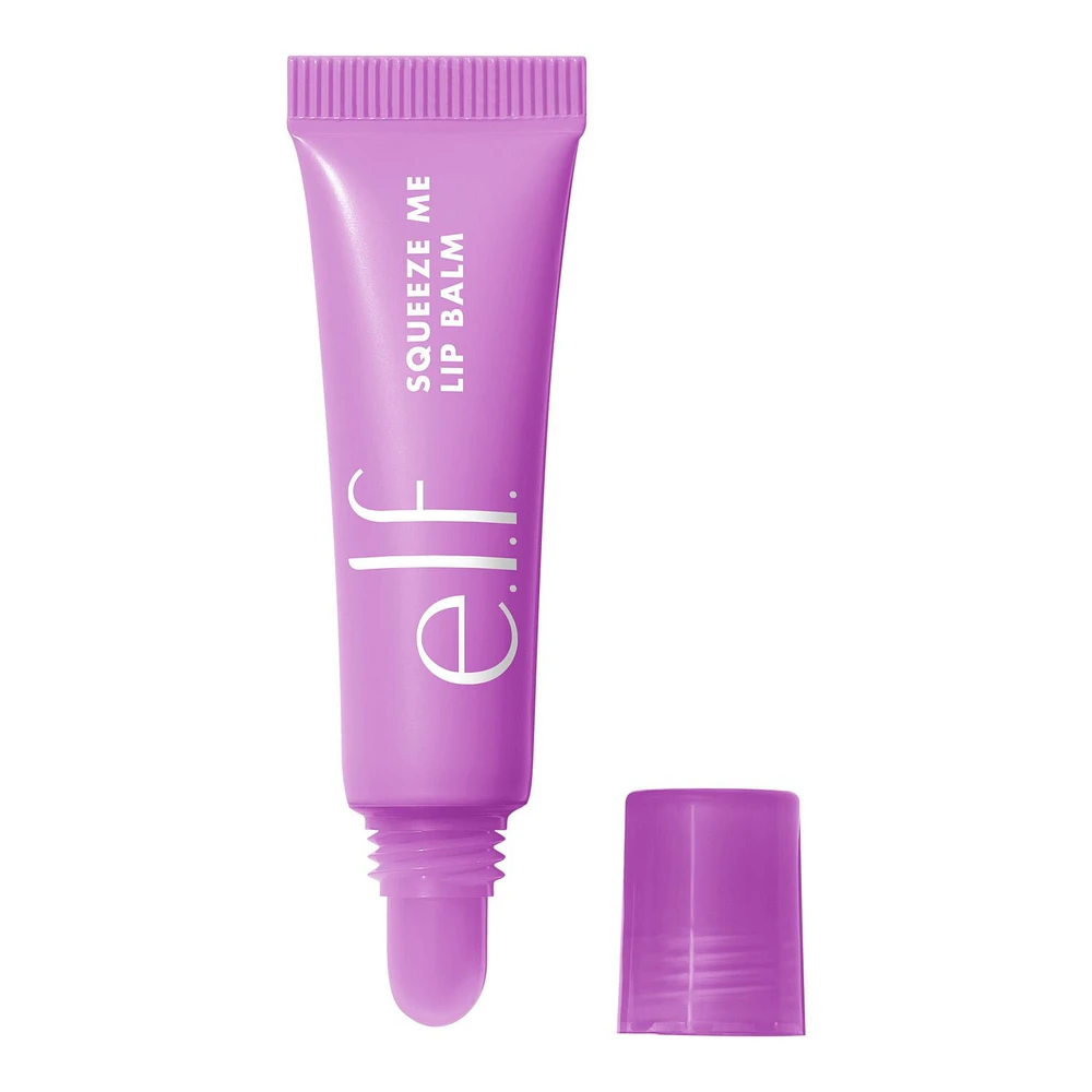 e.l.f. Cosmetics Squeeze Me Lip Balm. Grape, Sheer tint of color 6g