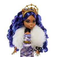 Monster High Doll, Clawdeen Wolf Howliday Edition in Purple Gown