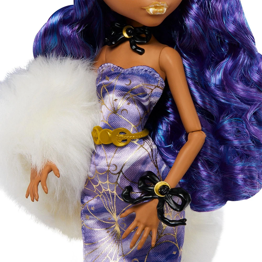 Monster High Doll, Clawdeen Wolf Howliday Edition in Purple Gown