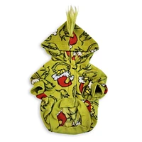 The Grinch Costume de noël à capuche avec oreilles 3D pour animaux de compagnie, vêtements pour animaux de compagnie