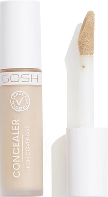 GOSH - CONCEALER HIGH COVERAGE -002 CONCEALER, Allergy Certified/Perfume Free/Vegan