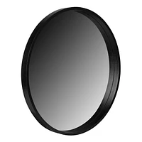 hometrends Black Finish Round Mirror