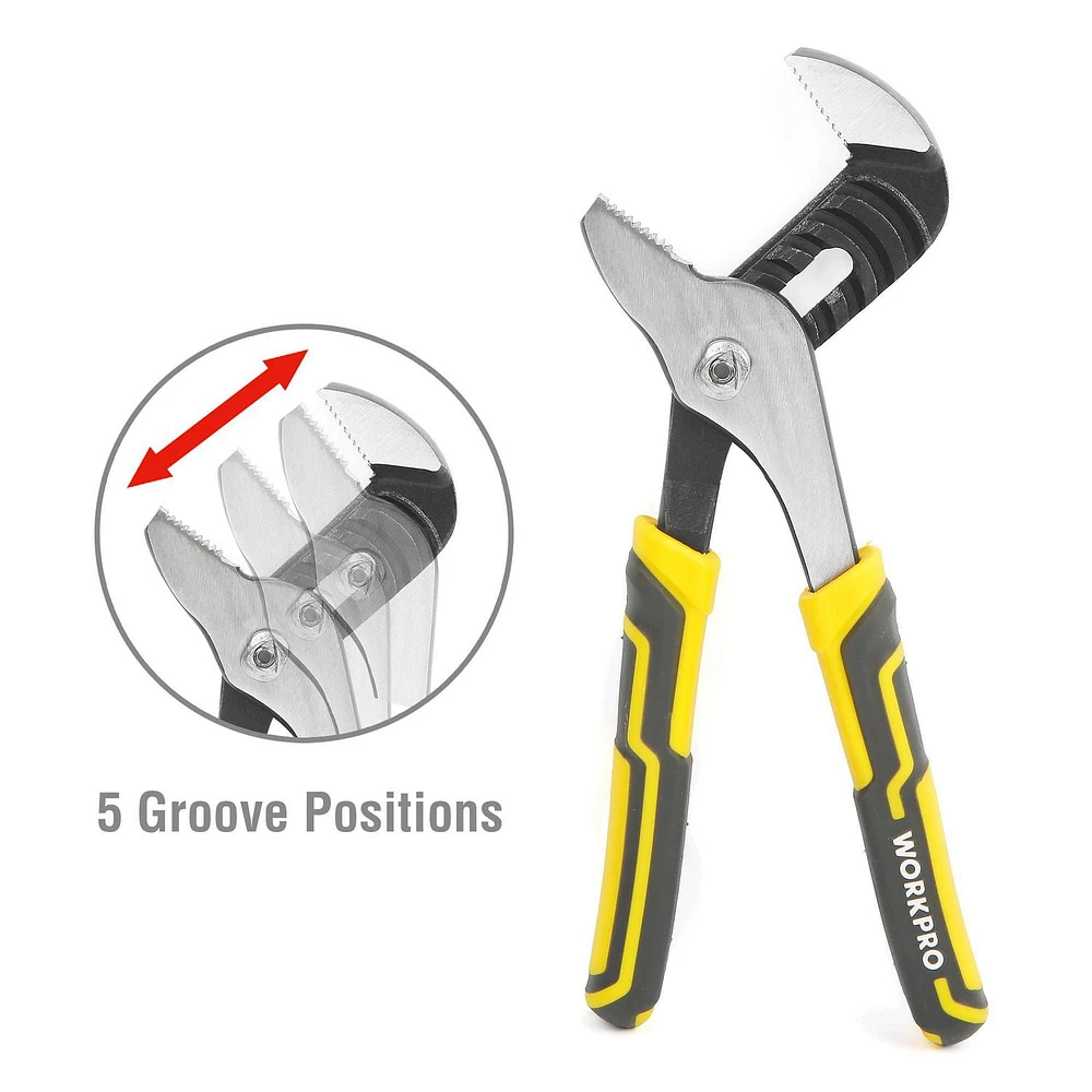 WorkPro 8" Groove Joint Pliers, 8 inch / 200mm