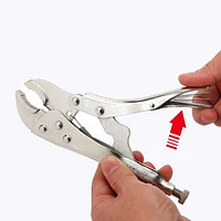 WorkPro 7" Curved Jaw Locking Pliers, Quick release