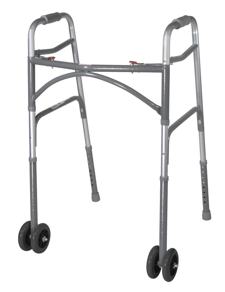Roulettes de déambulateur universelles de 5 pouces avec jeux de patins arrière de Drive Medical