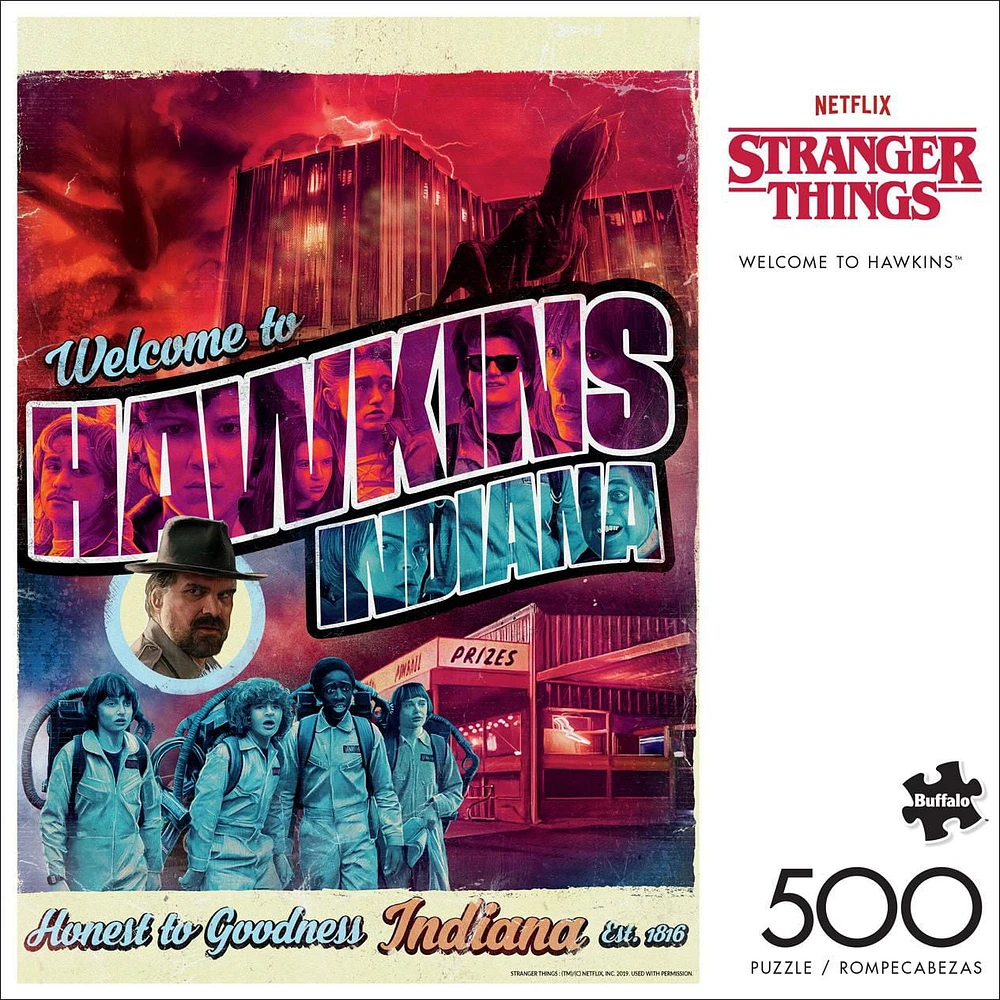 Buffalo Games - Netflix - Stranger Things: Welcome to Hawkins - 500 Piece Jigsaw Puzzle