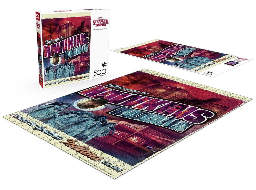 Buffalo Games - Netflix - Stranger Things: Welcome to Hawkins - 500 Piece Jigsaw Puzzle