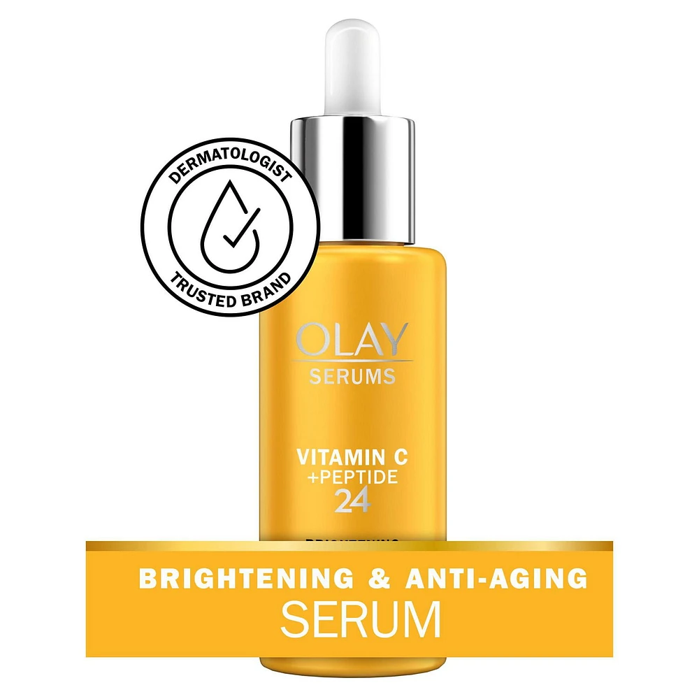 Olay SERUMS Vitamin C + Peptide 24 Serum, 40 mL (1.3 oz)