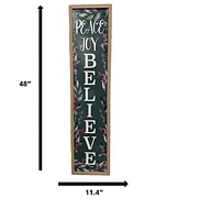 Holiday Time 48-In Reversible Leaner - Believe, Holiday Time 48-In Reversible Leaner