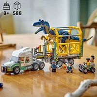 LEGO Jurassic World Dinosaur Missions: Allosaurus Transport Truck Toy, Fun Gift Idea for Kids with Kenji, Darius and Yaz Minifigures, Jurassic World Dinosaur Toy for Boys and Girls Ages 8 and Up 76966