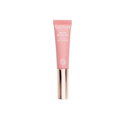 GOSH - MATTE BLUSH UP-002 DUSTY ROSE, Allergy Certified/Perfume Free/Vegan
