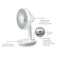 Westinghouse 6" Li-ion Rechargeable Fan