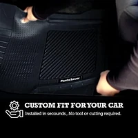 PantsSaver Custom Fit Car Floor Mats for Mazda CX-3 2016-2021 All Weather Protection  -Black