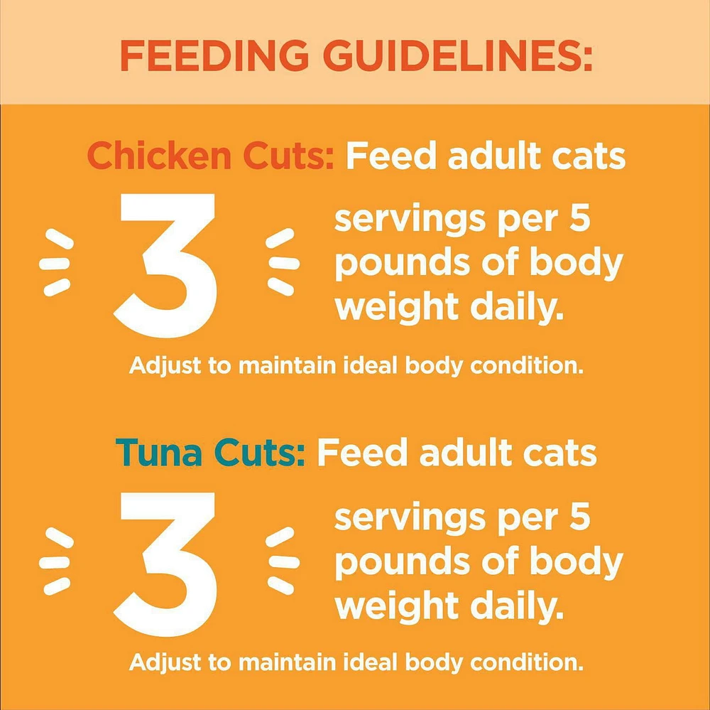 Nourriture humide sans céréales pour chats IAMS PERFECT PORTIONS Healthy Adult format variété - Coupes en sauce recette au poulet et recette au thon 12 x 75 g