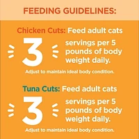 Nourriture humide sans céréales pour chats IAMS PERFECT PORTIONS Healthy Adult format variété - Coupes en sauce recette au poulet et recette au thon 12 x 75 g