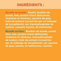 Nourriture humide sans céréales pour chats IAMS PERFECT PORTIONS Healthy Adult format variété - Coupes en sauce recette au poulet et recette au thon 12 x 75 g