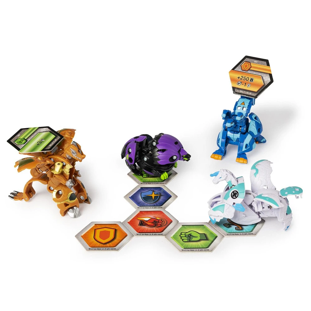 Bakugan Baku-Gear 4-Pack Dragonoid Ultra with Howlkor Ultra