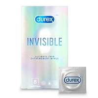 Durex® Invisible Ultimate Thin Condoms, 8 condoms