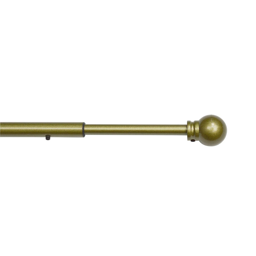 Versailles' Adjustable Ball Finial Swing Arm Rod Set 24in - 38in