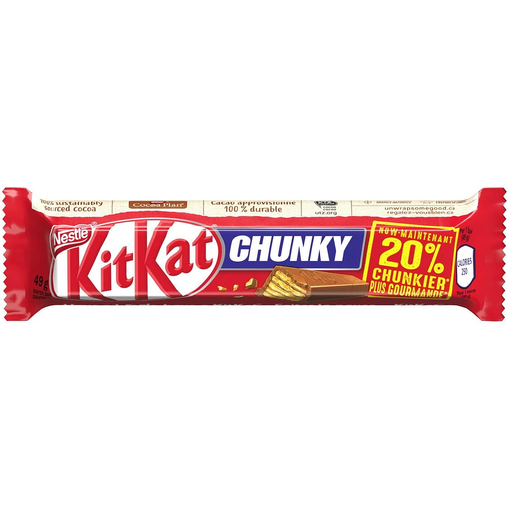 NESTLÉ® KITKAT® CHUNKY Milk Chocolate Wafer Bar 49 g, 49 GR