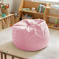 Small Light Pink Dot Kids Bean Bag Chair