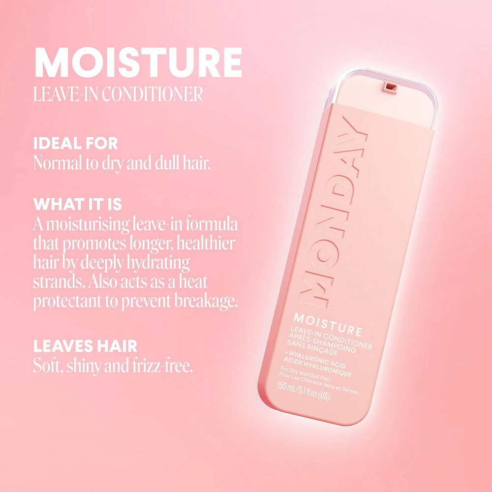 MOISTURE Après-Shampoing Sans Rinçage Cheveux secs et ternes
