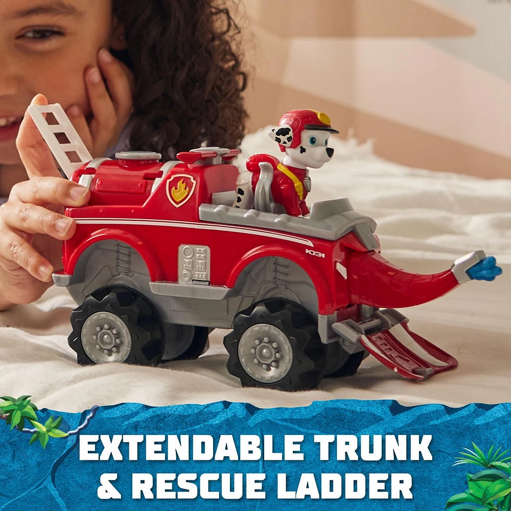 PAW Patrol Jungle Pups, Marshall Elephant Vehicle, Toy Truck with Collectible Action Figure, Kids Toys for Boys & Girls Ages 3 and Up, PAW Patrol Jungle Pups