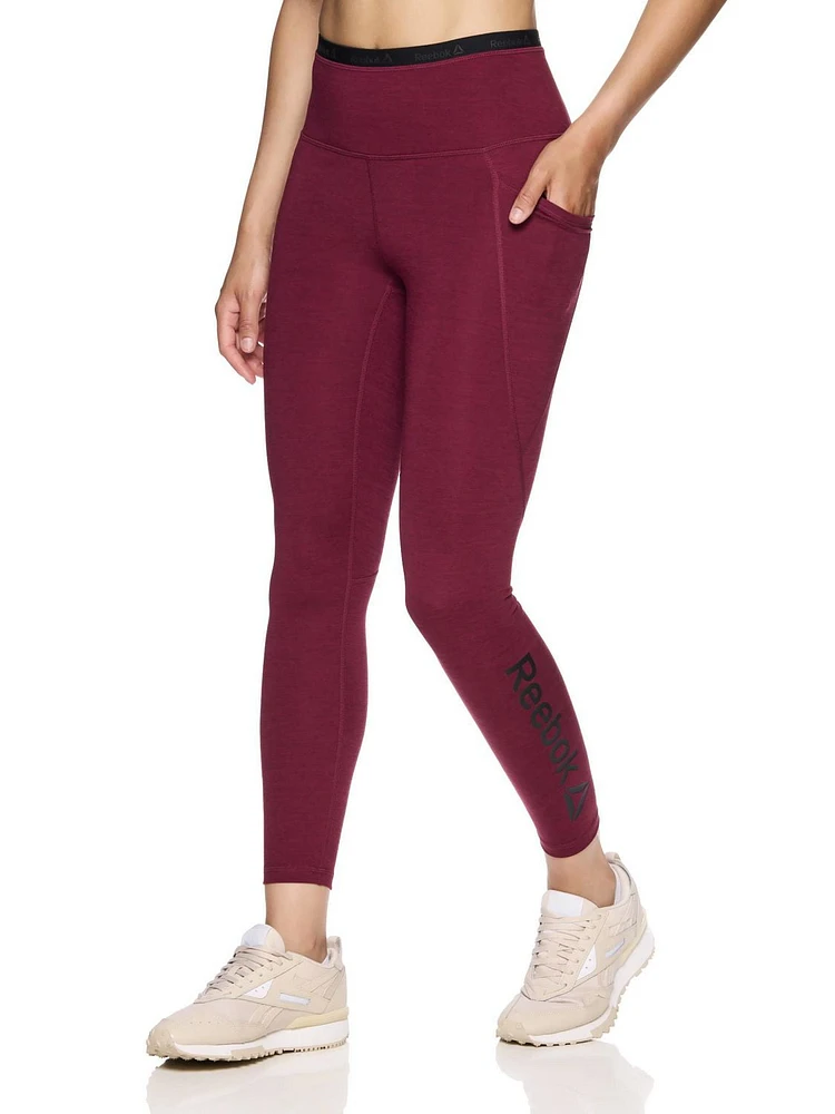 Reebok Women's Flex High Rise 7/8 Legging With Pockets