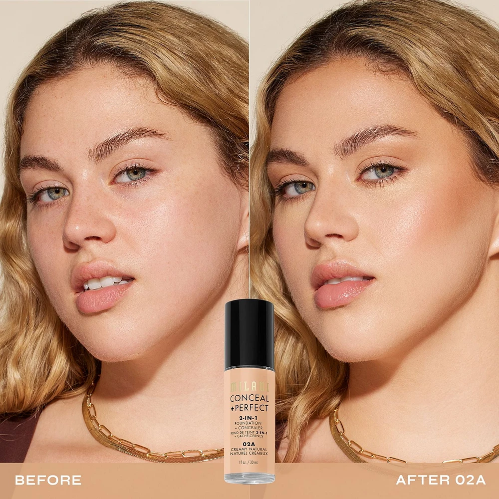 Milani : Fond de teint + Correcteur 2 en 1 Conceal + Perfect Fond de Teint