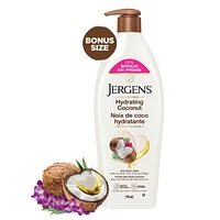 BONUS size Jergens Hydrating Coconut Moisturizer & Body Lotion for Dry Skin