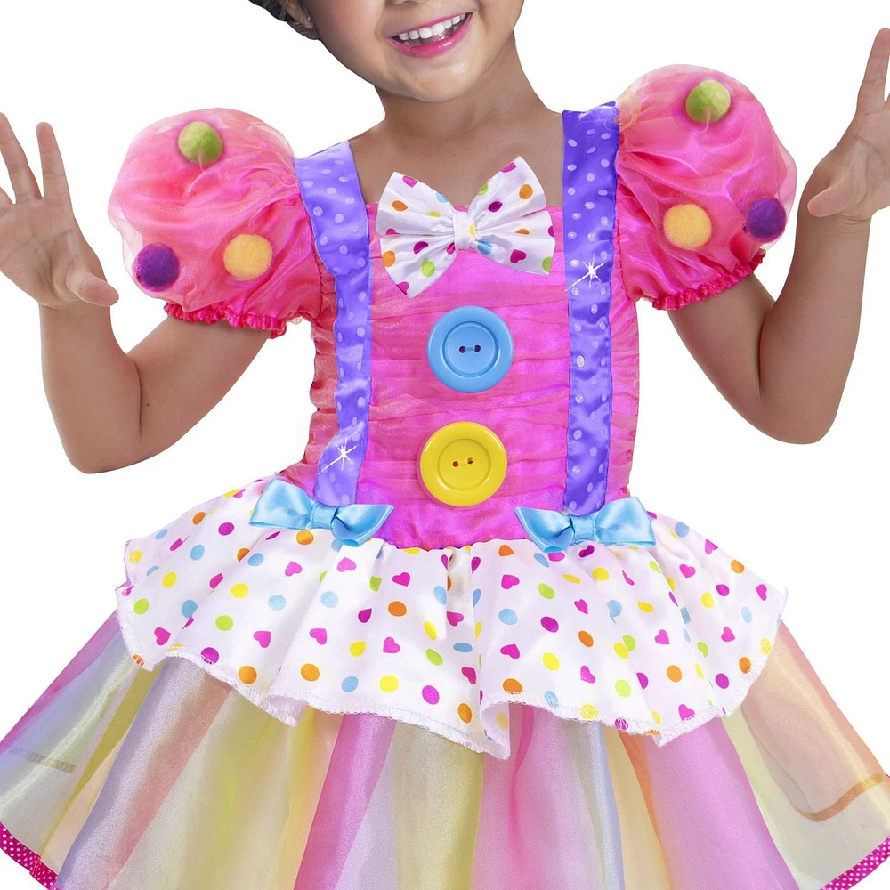 Goodmark Bright Sweetie Clown Halloween Costume, Toddler 2T