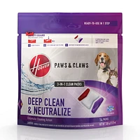 HOOVER Paws and Claws Carpet Cleaner Solution Clean Pack Pods 14-Pack, 100% Recyclable Pouch