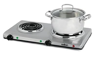 Salton Stainless Steel Portable Double Cooktop THP528