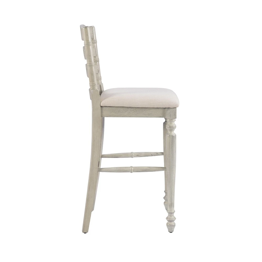 Hunter Whitewash Barstool