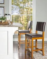 Augusta Brown Counter Stool