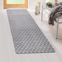 2-ft x 5-ft Two-Tone Silver Mist Grey Hardy Needlepunch Non-Slip Absorbent Indoor Floor Mat Runner, 2-ft x 5-ft