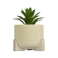 hometrends Yaxley Faux Succulent in Tan Pot