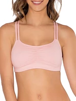 Fruit of the Loom Soutien-gorge de sport en coton à bretelles spaghetti pour femme, lot 3 Tailles 34, 36, 38, 40