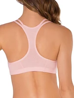 Fruit of the Loom Soutien-gorge de sport en coton à bretelles spaghetti pour femme, lot 3 Tailles 34, 36, 38, 40