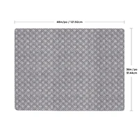 3-ft x 4-ft Two-Tone Silver Mist Grey Hardy Needlepunch Non-Slip Absorbent Indoor Floor Mat, 3-ft x 4-ft