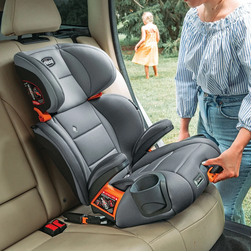 Chicco KidFit ClearTex Plus 2-in-1 Belt-Positioning Booster Car Seat