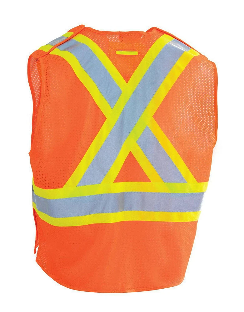 FORCEFIELD Hi Vis 5 Point Tear-Away Traffic Vest