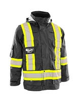 Forcefield 6-in-1 Hi Vis Winter Safety Parka with Removable Bomber Jacket