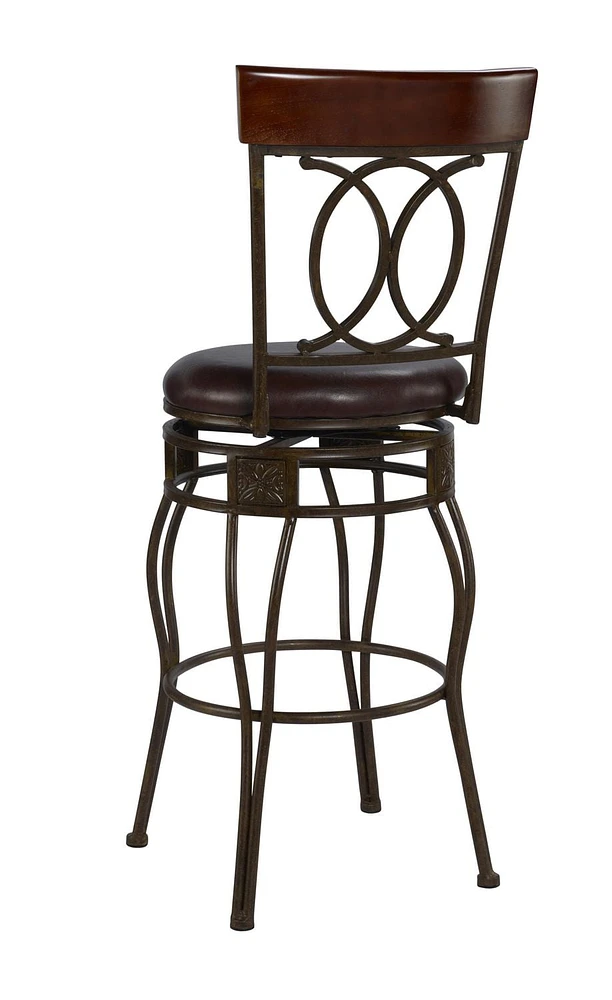 Jace O & X Back Bar Stool